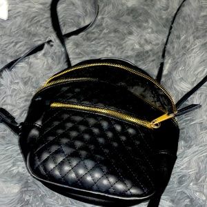Mini black backpack